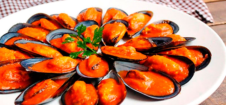 Mejillones en salsa picante